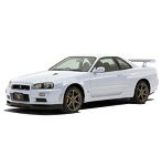 ニッサン R34スカイライン GT-R（ホワイト）