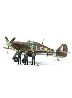 タミヤ イタレリ 1/48 ホーカー ハリケーン Mk.I (人形3体付き)